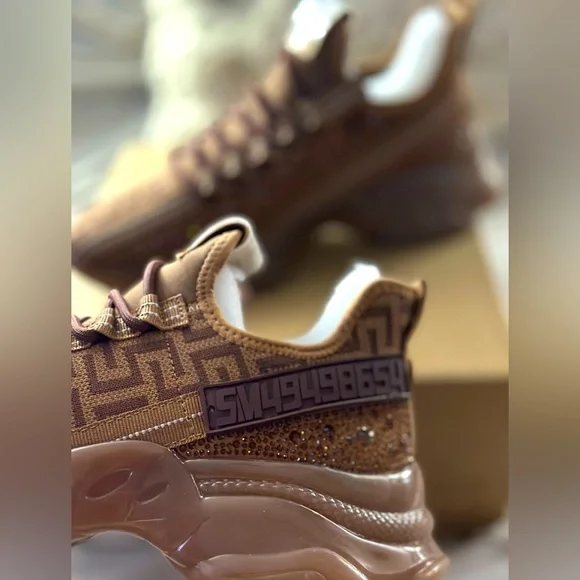 🍫BRAND NEW STEVE MADDEN MAXIMA CHOCOLATE🍫SNEAKERS SZ 9.5🔥RARE STYLE & COLOR🔥 - Picture 6 of 12